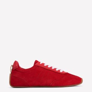 Delphine Slim Sole Trainers-Red