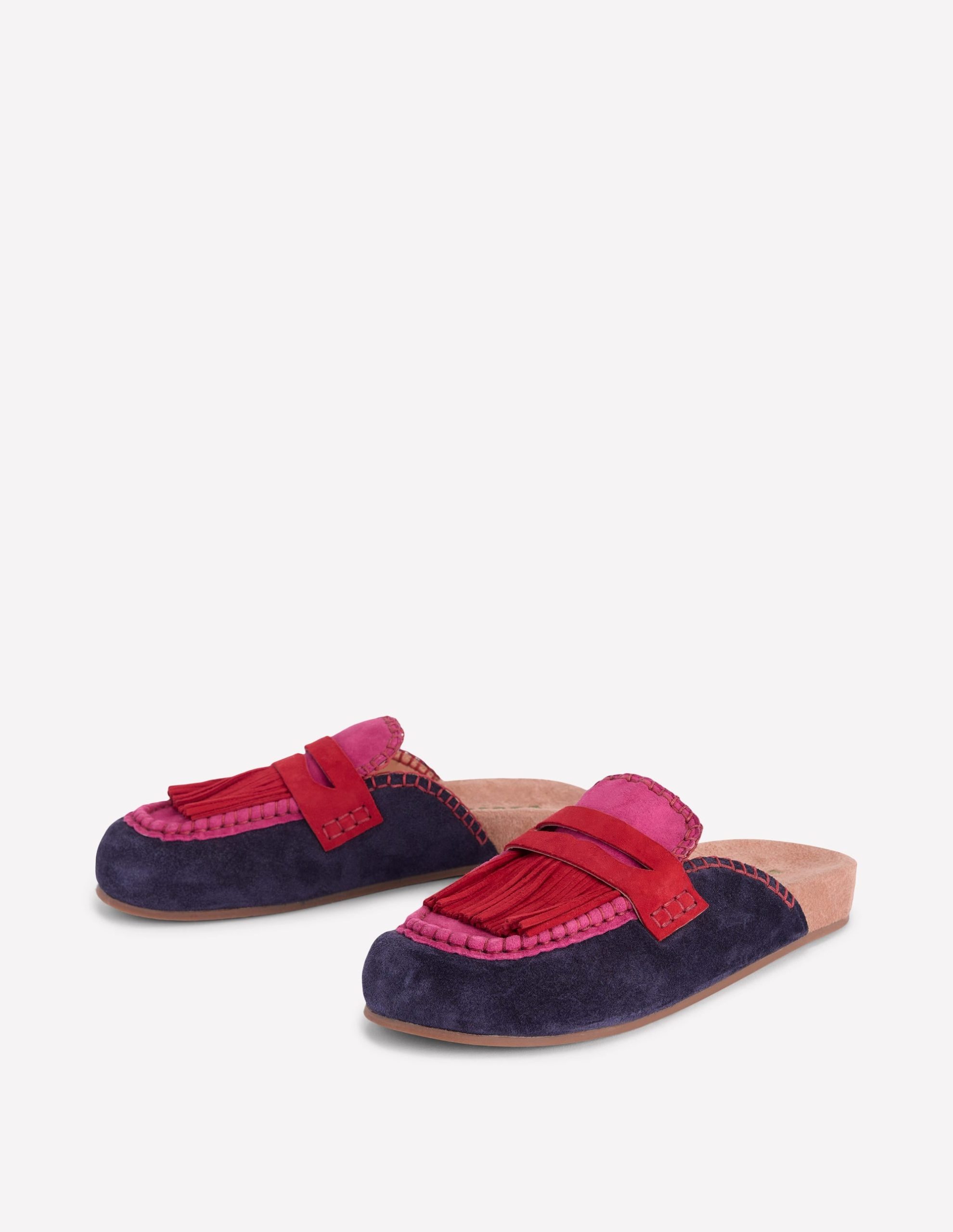 Etta Ghillie Mule Clogs-Colourblock - Image 3