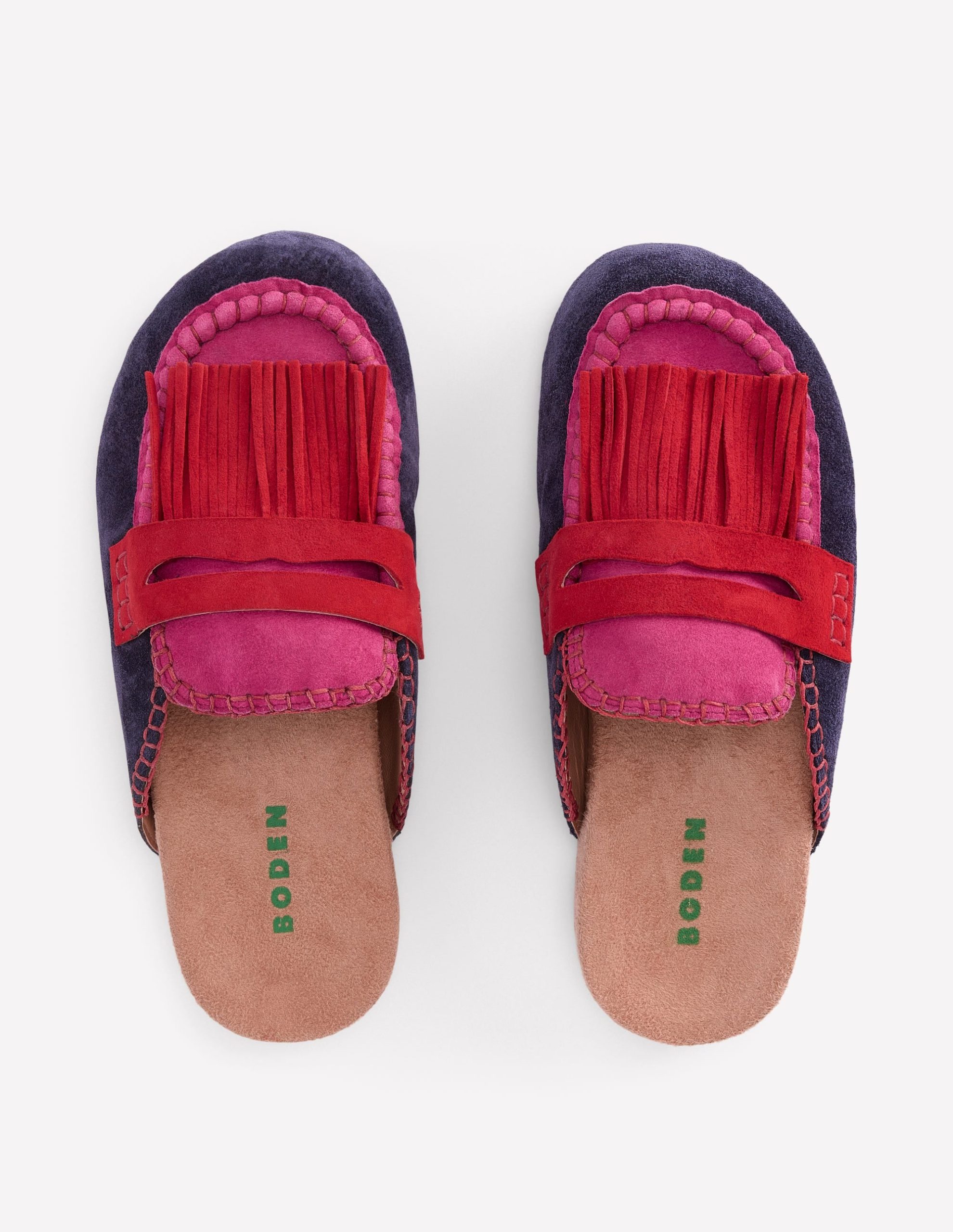 Etta Ghillie Mule Clogs-Colourblock - Image 5