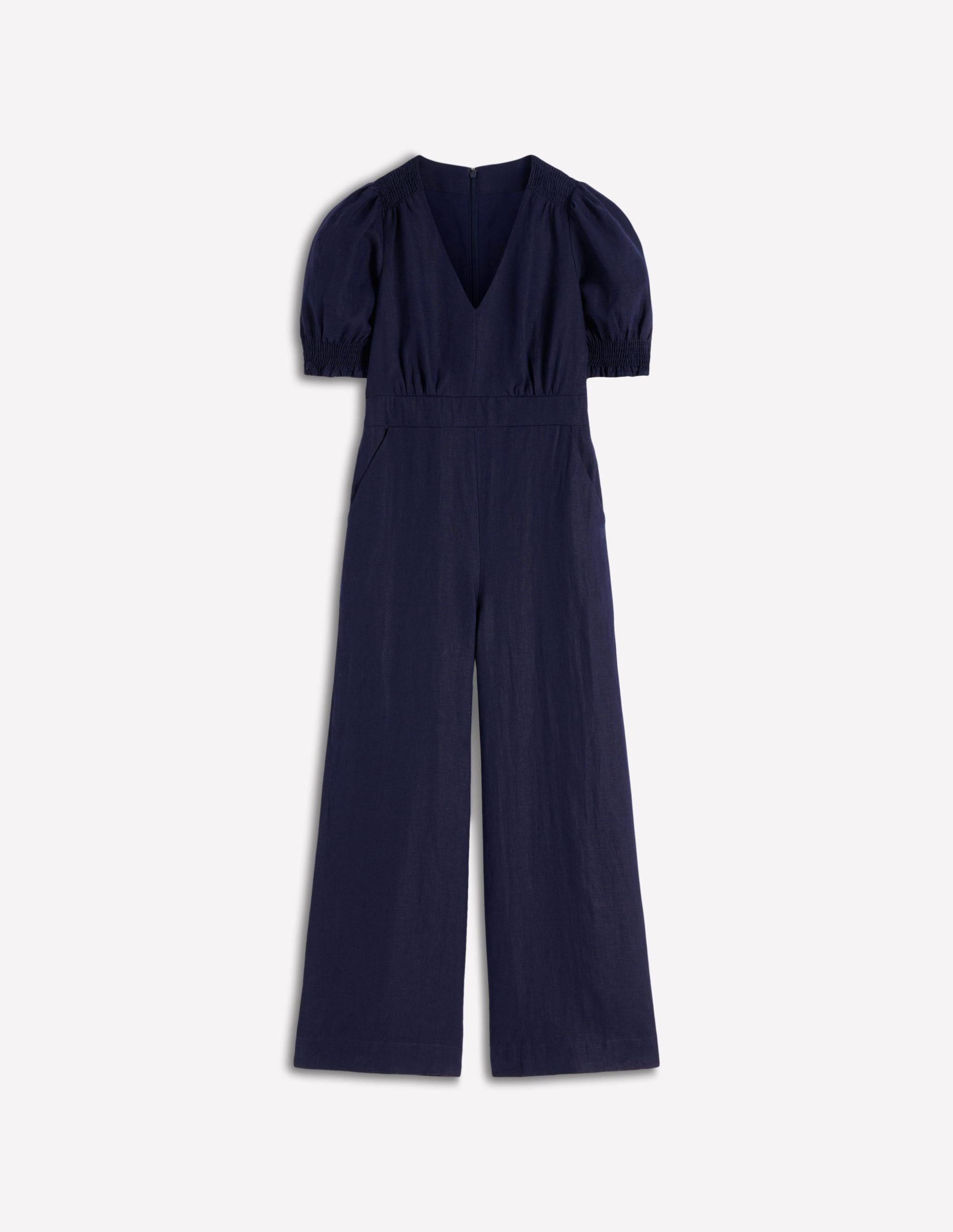 Anna Linen Jumpsuit-Navy - Image 5