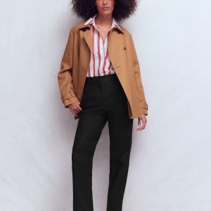 Canonbury Cotton Pants-Black