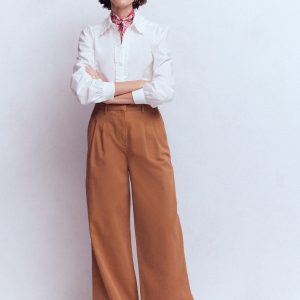 Kensington Wide Leg Pants-Ginger