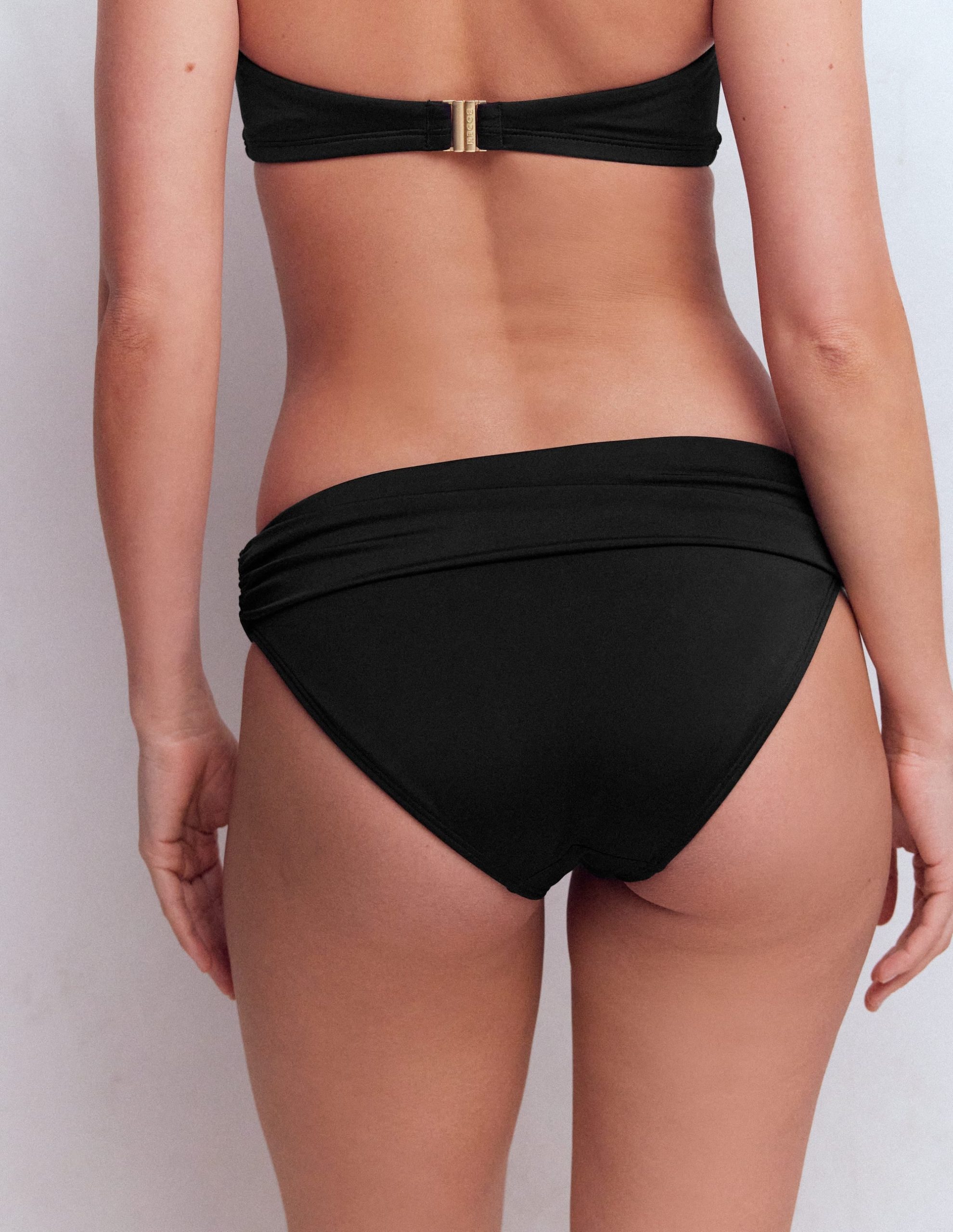 Classic Fold Bikini Bottoms-Black - Image 3