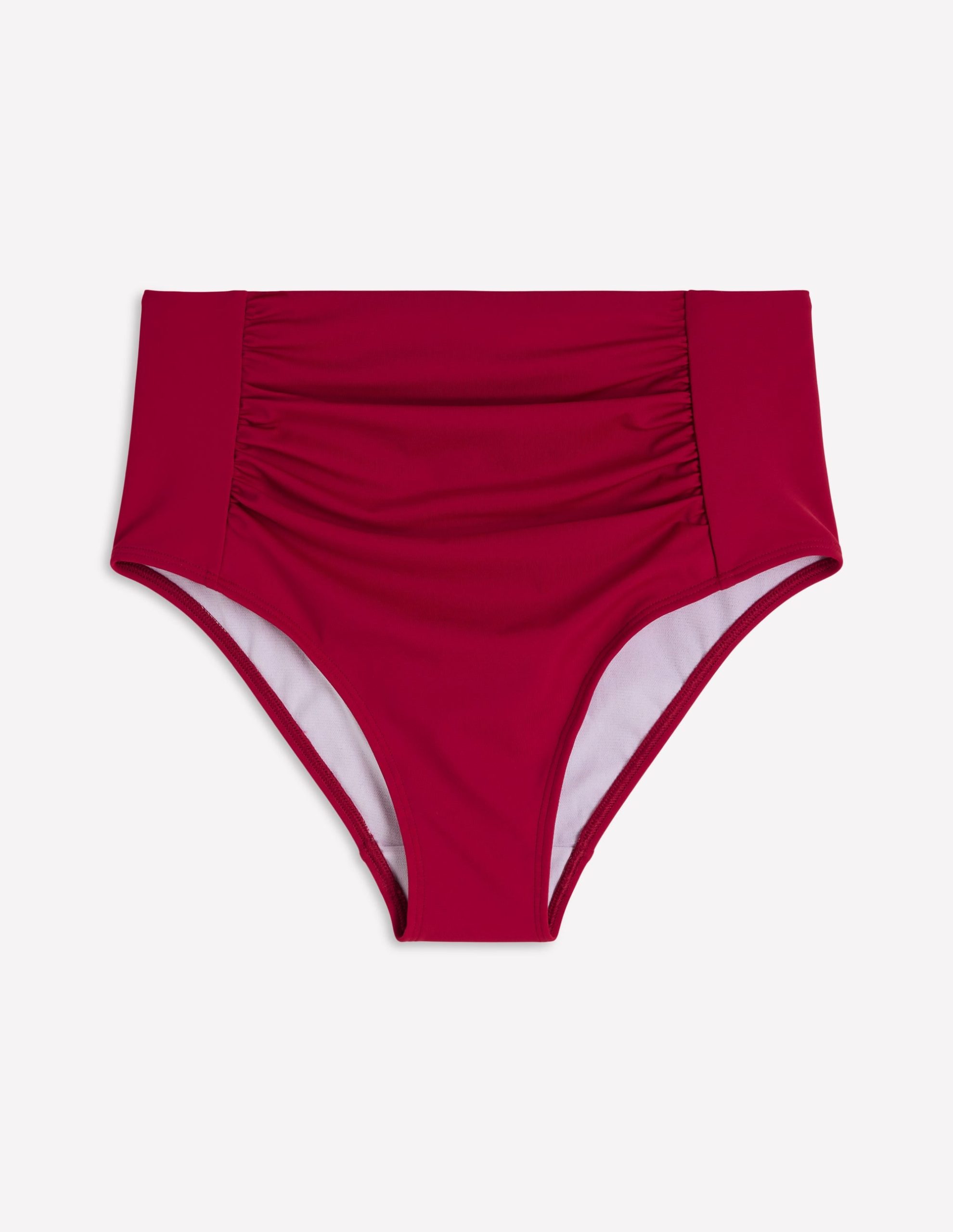 Kythira Ruched Bikini Bottoms-Merida Red - Image 5