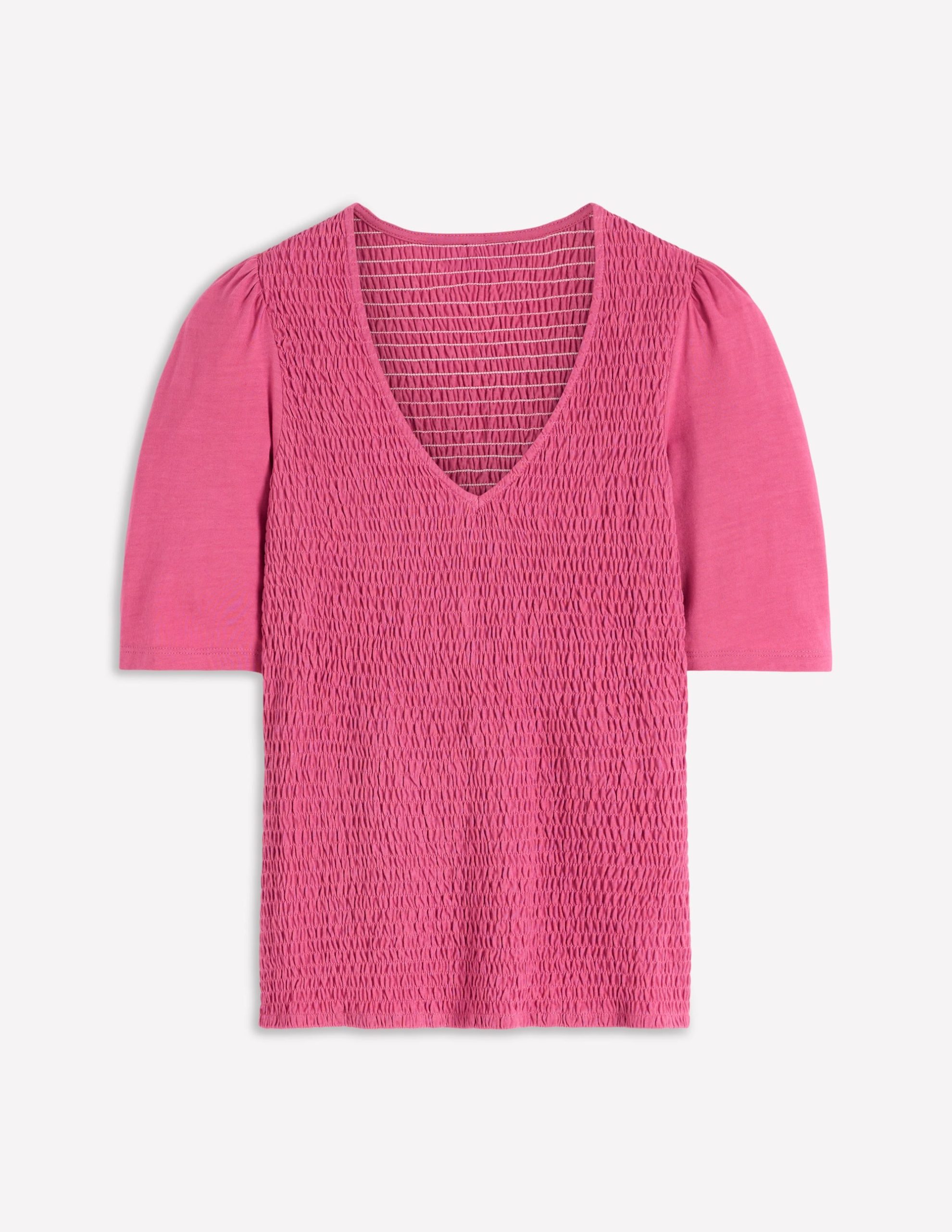 Smocked V Neck Top-Malaga - Image 6