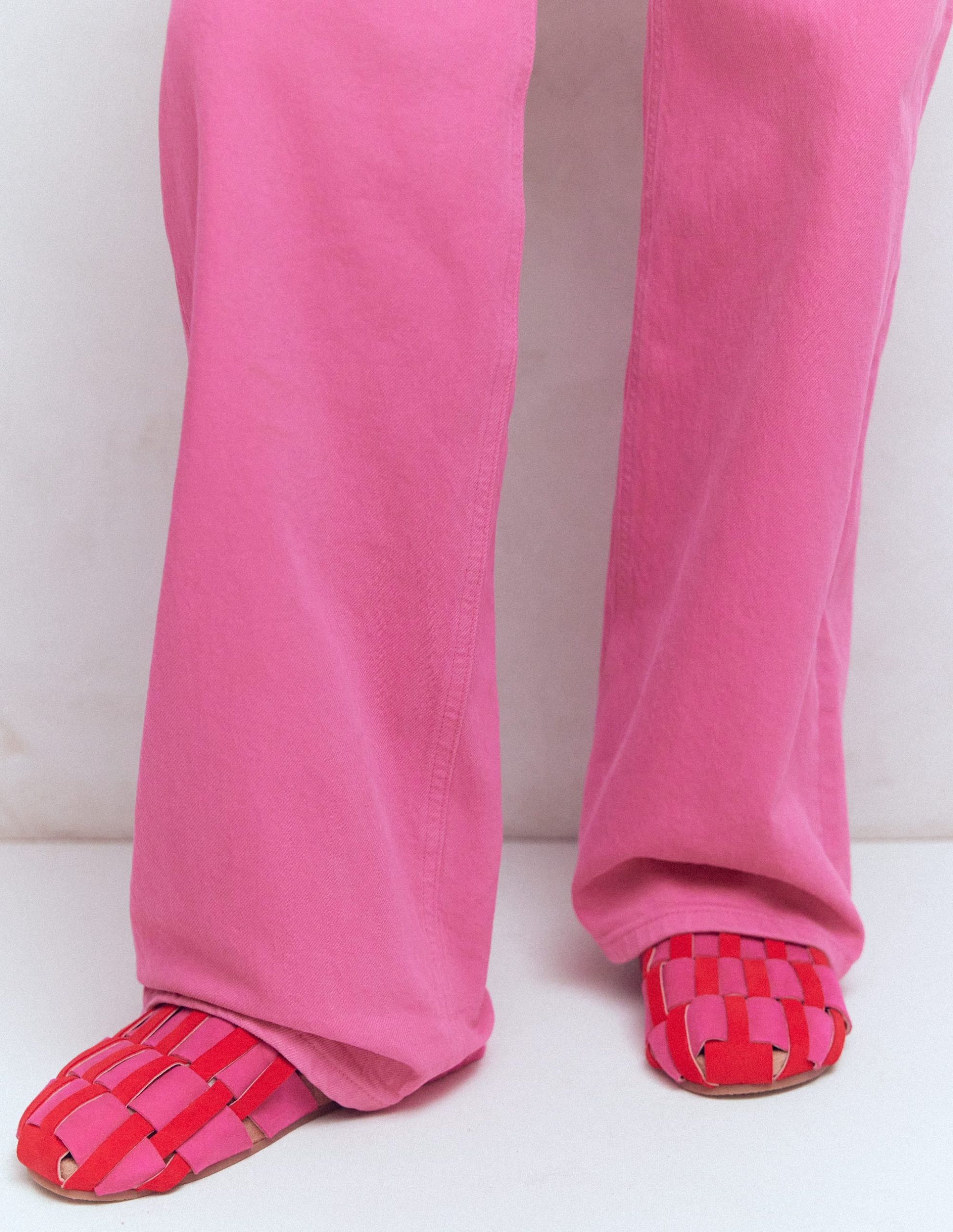 Loretta Multi Strap Clog-Pink/Red - Image 2