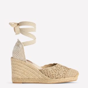 Cassie High Wedge Espadrille-Natural