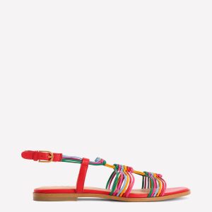 Multi Strap Knot Sandal-Multi