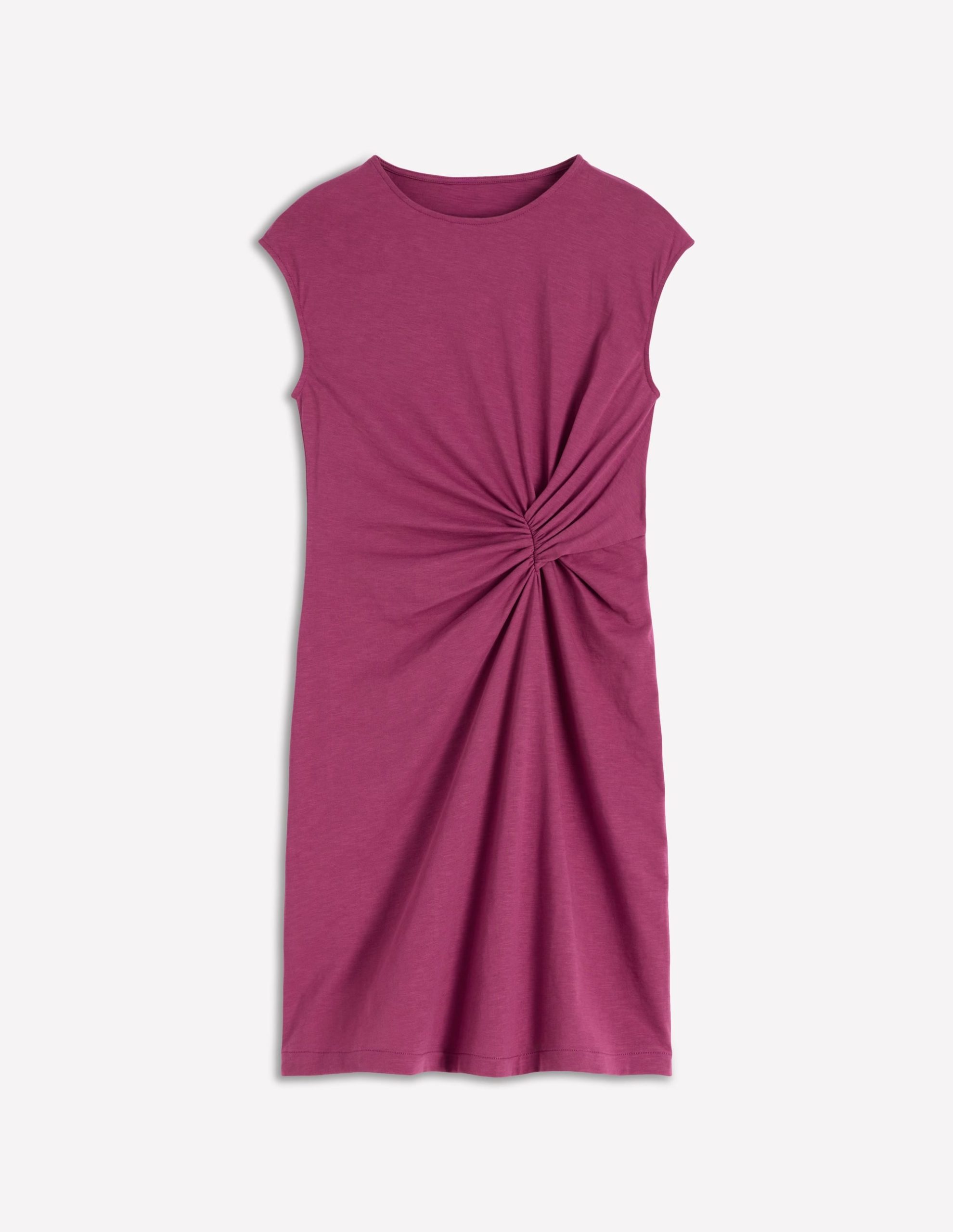 Delilah Twist Short Dress-Raspberry Coulis - Image 5