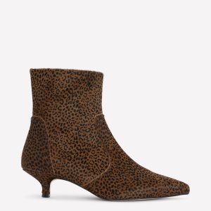 Isobel Kitten Heel Ankle Boots-Mini Leopard