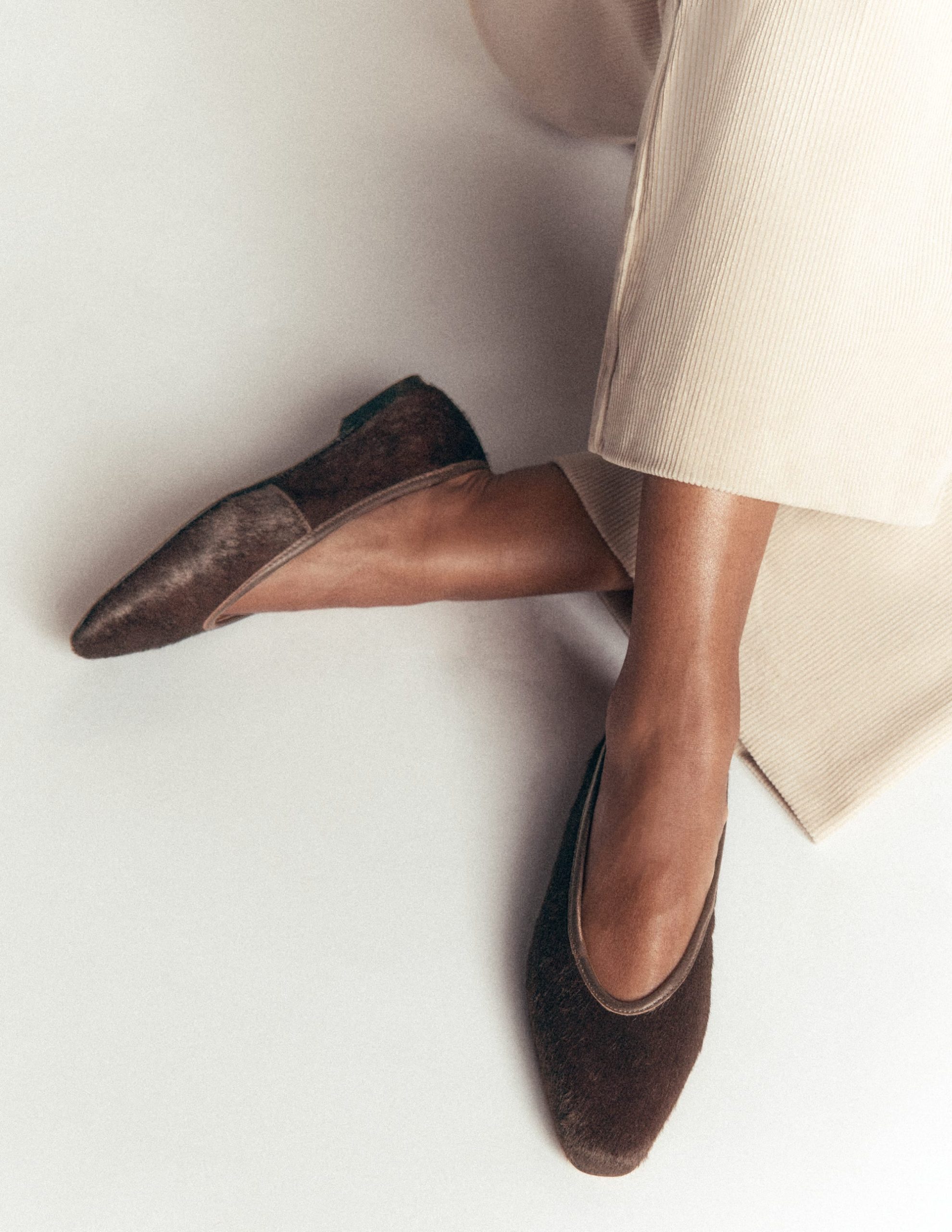 Nadia Chisel Toe Flats-Bitter Chocolate - Image 2