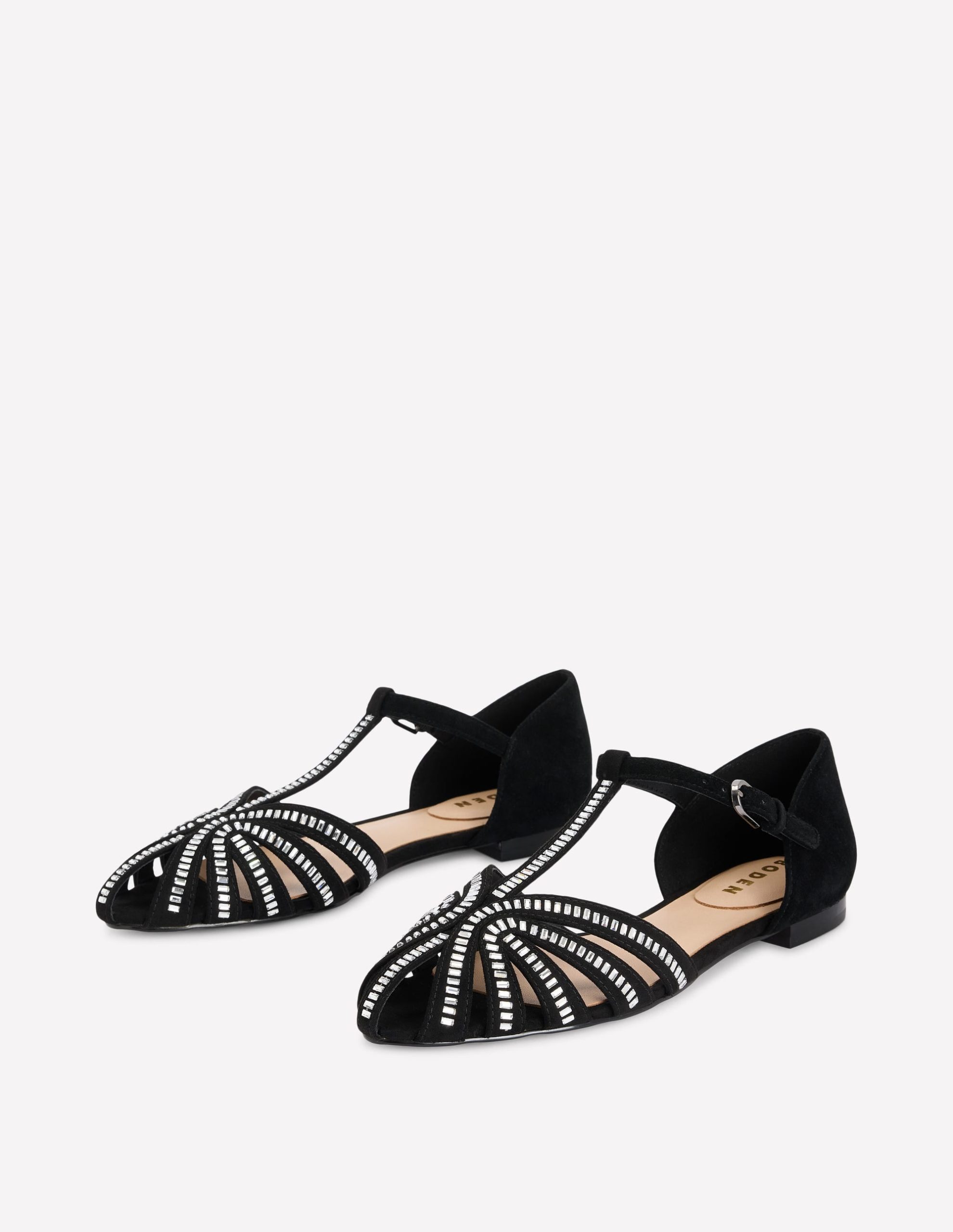 Embellished Cage Flats-Black - Image 4