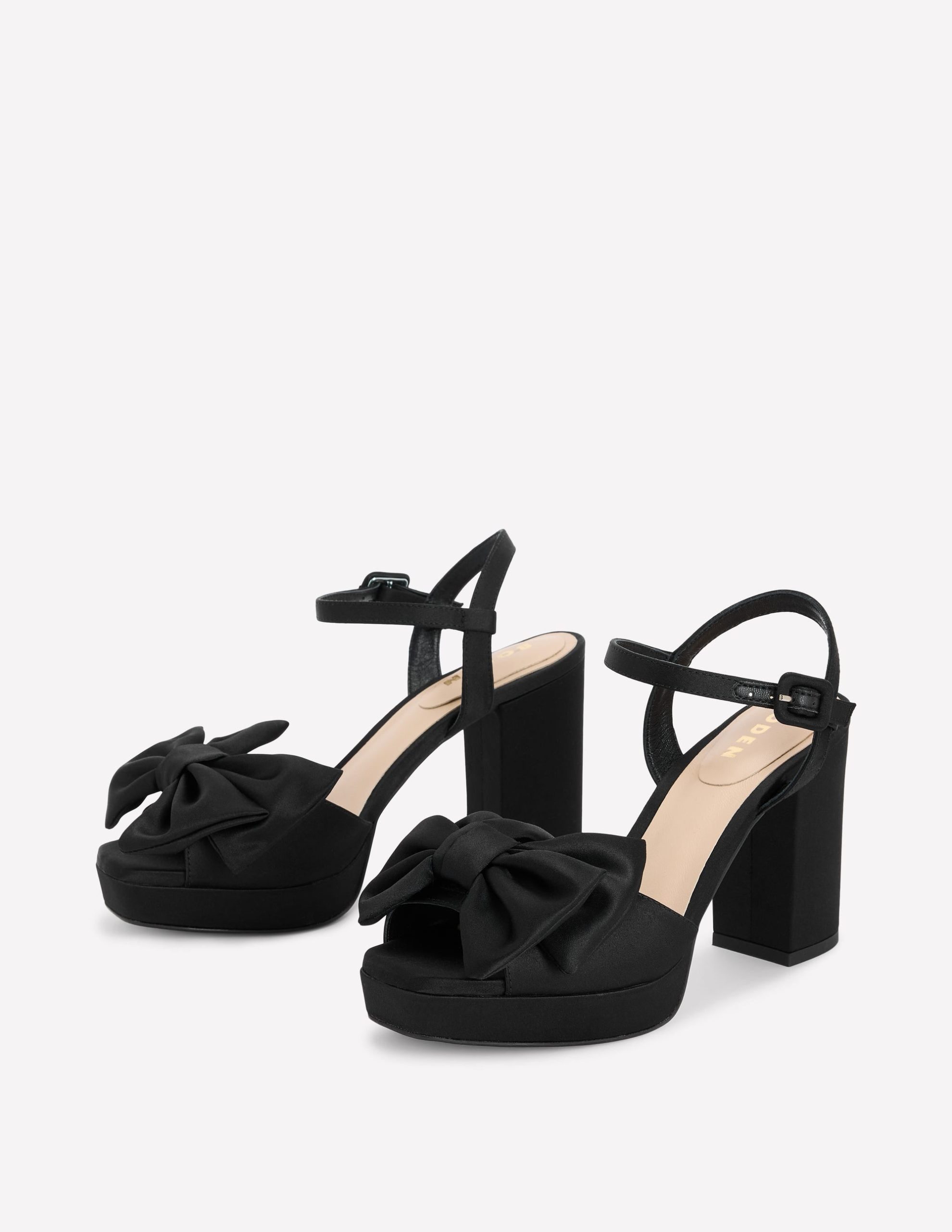 Bow Detail Platforms-Black - Image 3