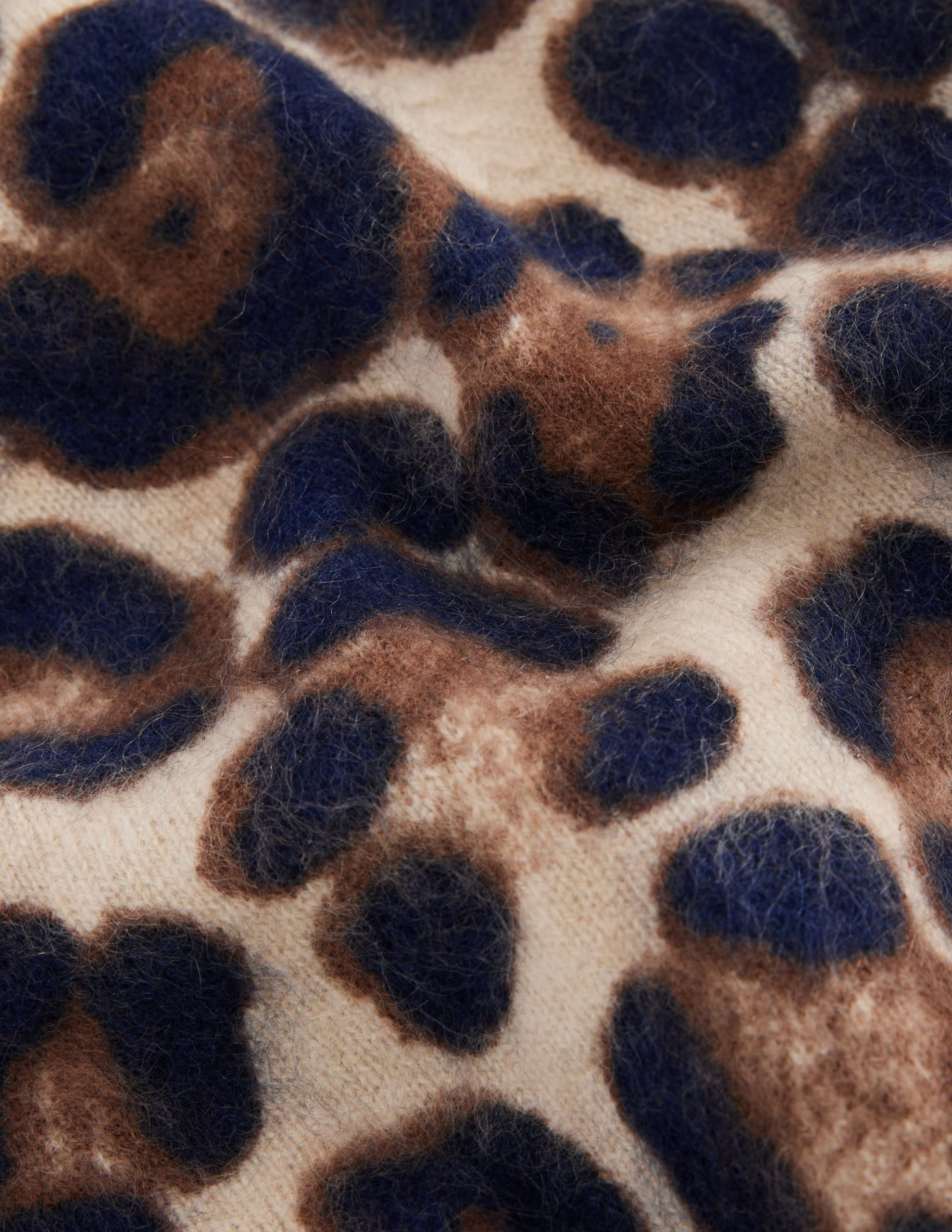 Brushed Cashmere Beanie-Leopard - Image 3