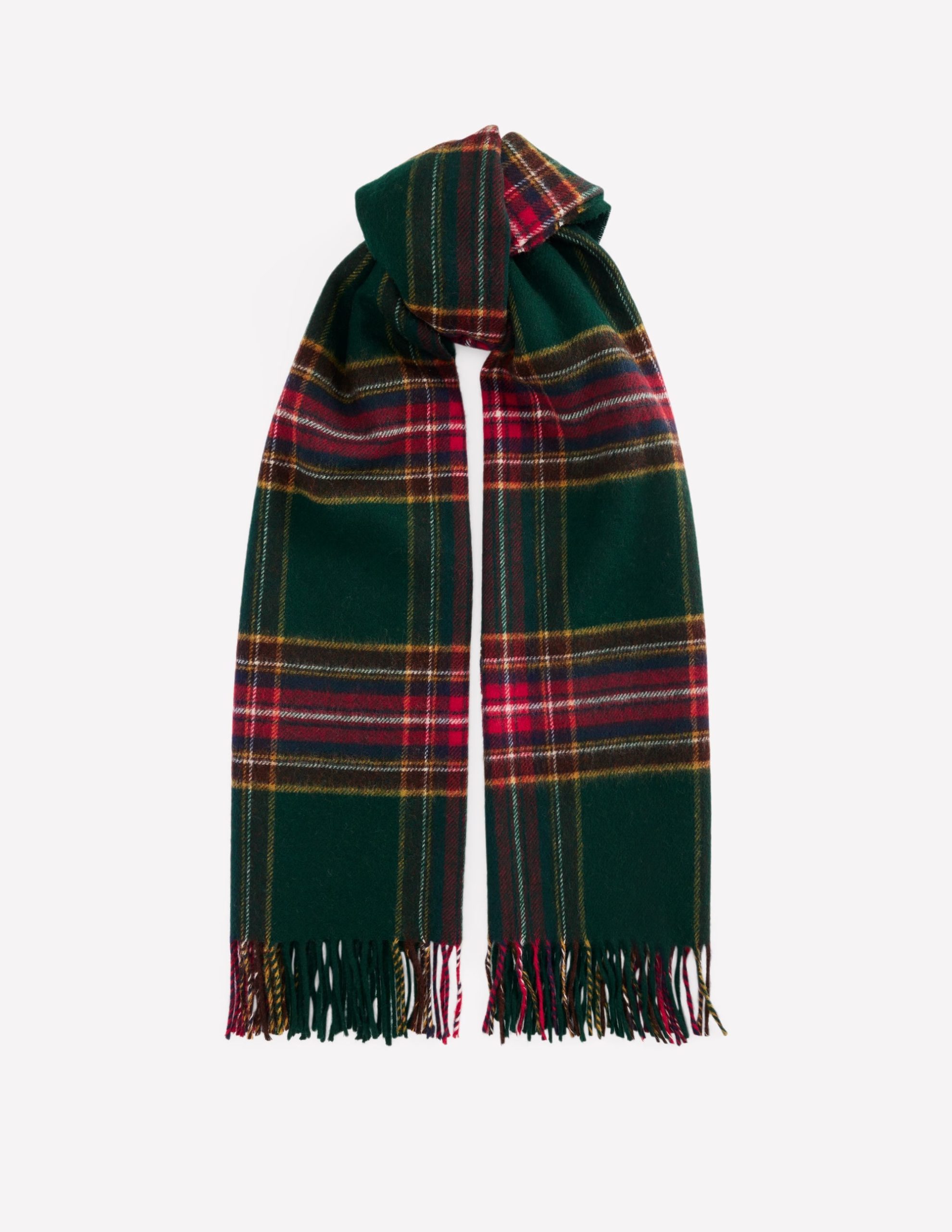 Wool Blanket Scarf-Tartan - Image 2