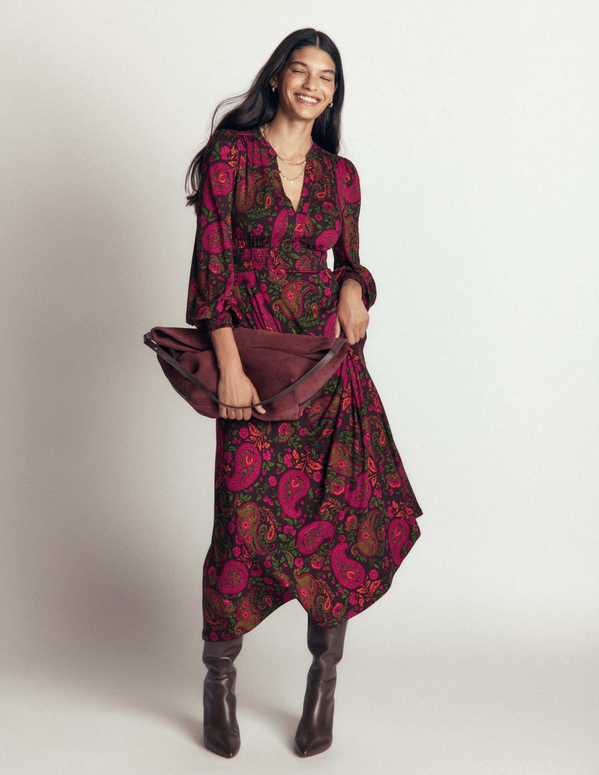 Georgia Jersey Midi Dress-Multi. Bohemia Charm - Image 4