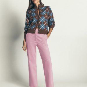 Canonbury Cord Pants-Pink Violet