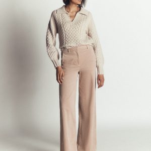 Belgravia Cord Pants-Latte