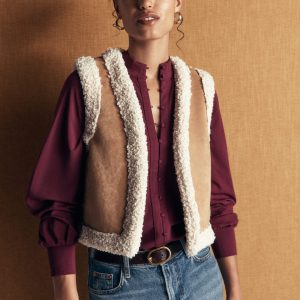 Isla Funnel Neck Button Blouse-Deep Wisteria