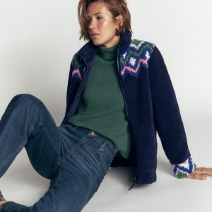 Alnwick Borg Jacket-French Navy. Geo Dream